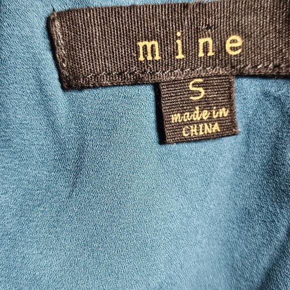 Blue Open Front Blouse Size Small - Picture 3 of 4
